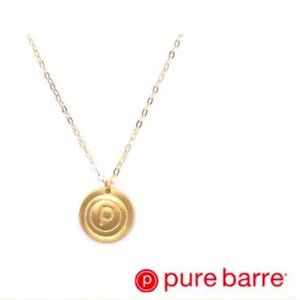 pure barre gold necklace 16"